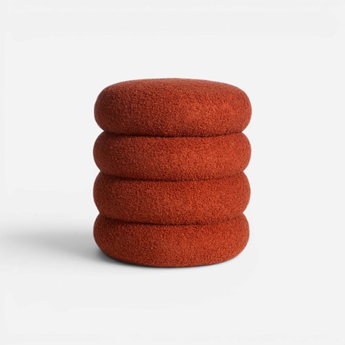 Μπουκλέ Σκαμπό Nef-Nef Homeware Stool 35X40 Terra
