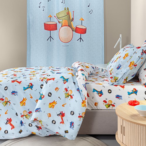 Παιδικά Σεντόνια Guy Laroche (Σετ) Band Sky 165x250