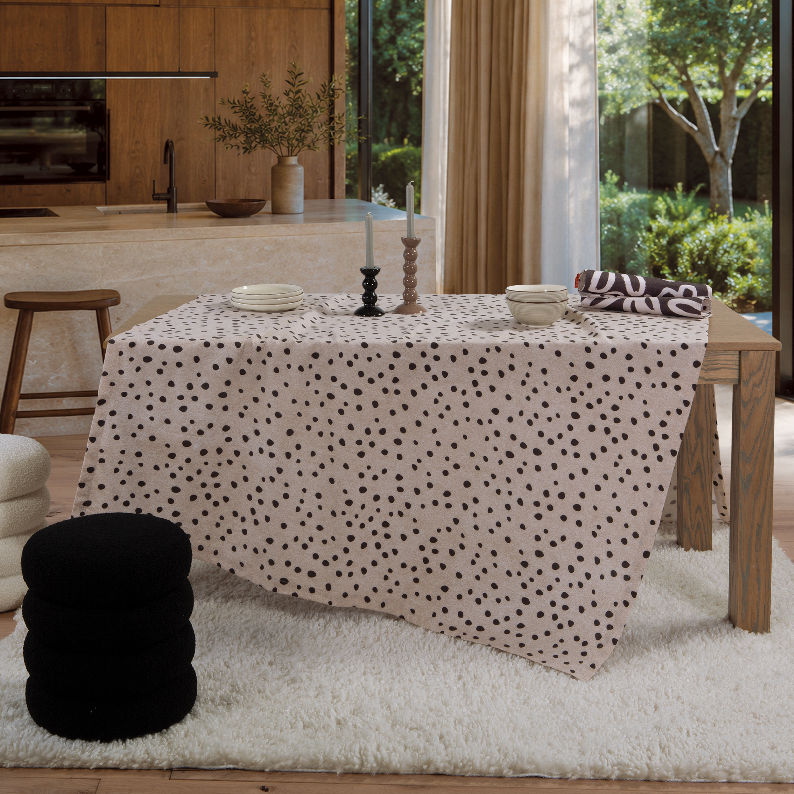 Τραπεζομάντηλο Nef-Nef Homeware Trust 140x180 Beige