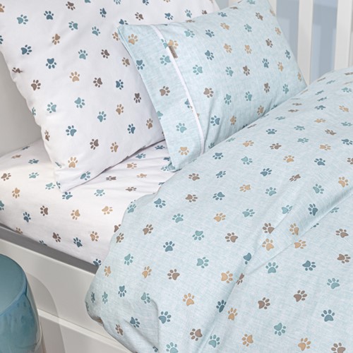 Βρεφικά Σεντόνια Guy Laroche (Σετ) Paw Ciel 115x170