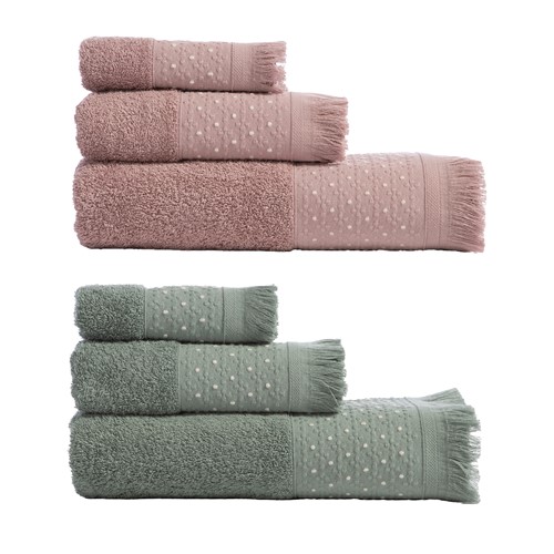 Σετ Πετσέτες Nef-Nef Homeware Zasmen 3τμχ Mauve