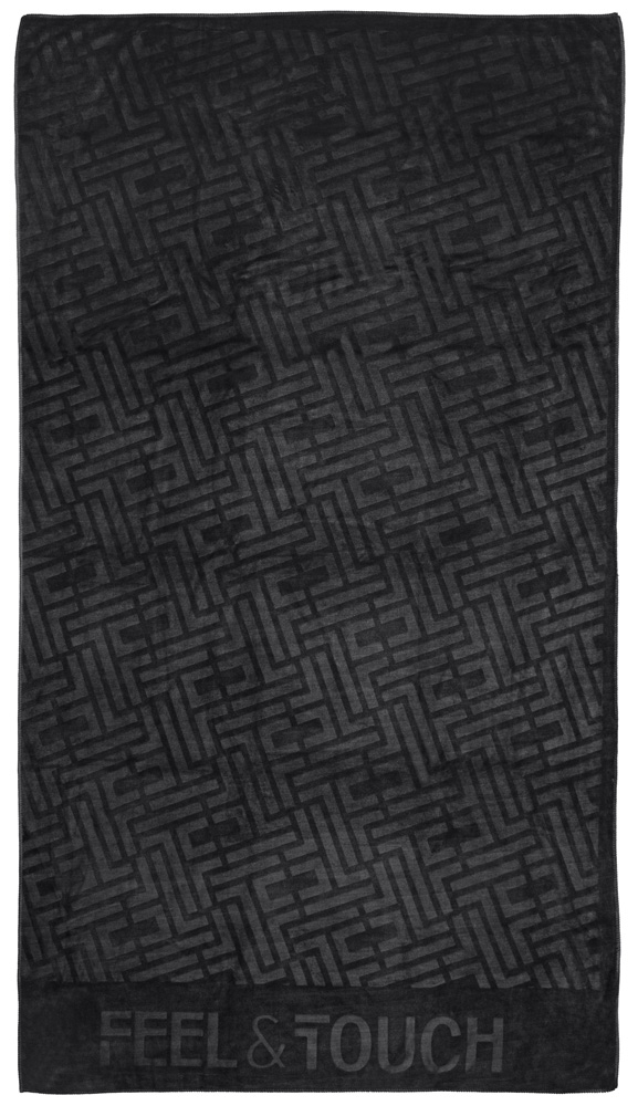 Πετσέτα Θαλάσσης Feel and Touch Icon Black 90X170