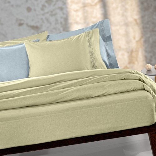 Σεντόνι Yπέρδιπλο Μεμονωμένο Guy Laroche Color Plus Olive 240X270