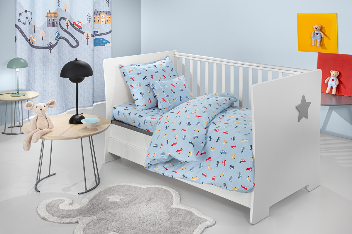 Βρεφικά Σεντόνια Guy Laroche Roadtrip Sky 115X170