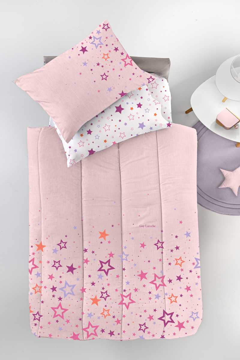 Παιδικό Κουβερλί Guy Laroche Starland Pink 160Χ230 Suede