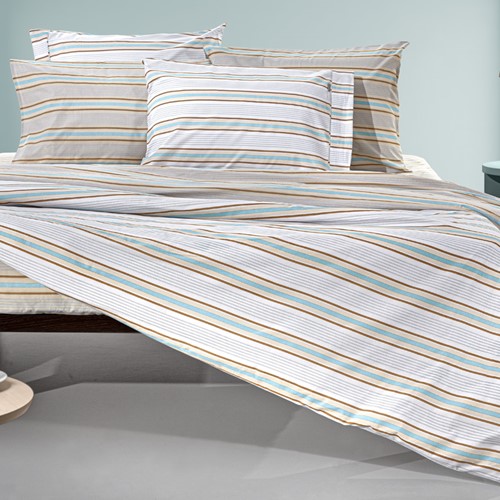 Σεντόνια Ημίδιπλα Guy Laroche (Σετ) Pinstripe Natural 180X265