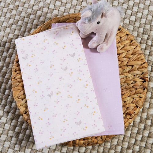 Βρεφικά Σεντόνια Λίκνου Nef-Nef Homeware (2ΤΜΧ) Cute & Sweet Ecru (70x120)