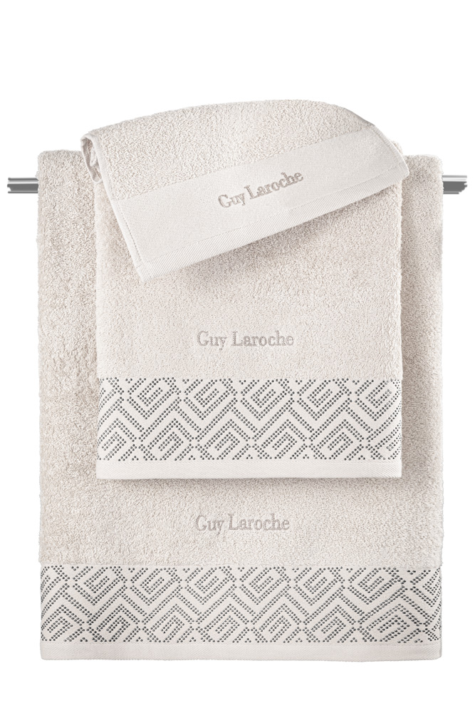 Σετ Πετσέτες Guy Laroche Emblem 3τμχ Ivory 