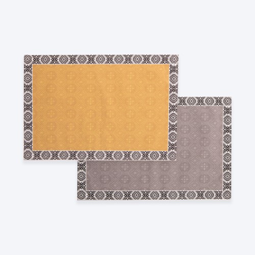 Σουπλά Nef-Nef Homeware Jeneria 33x48 Mustard/Grey