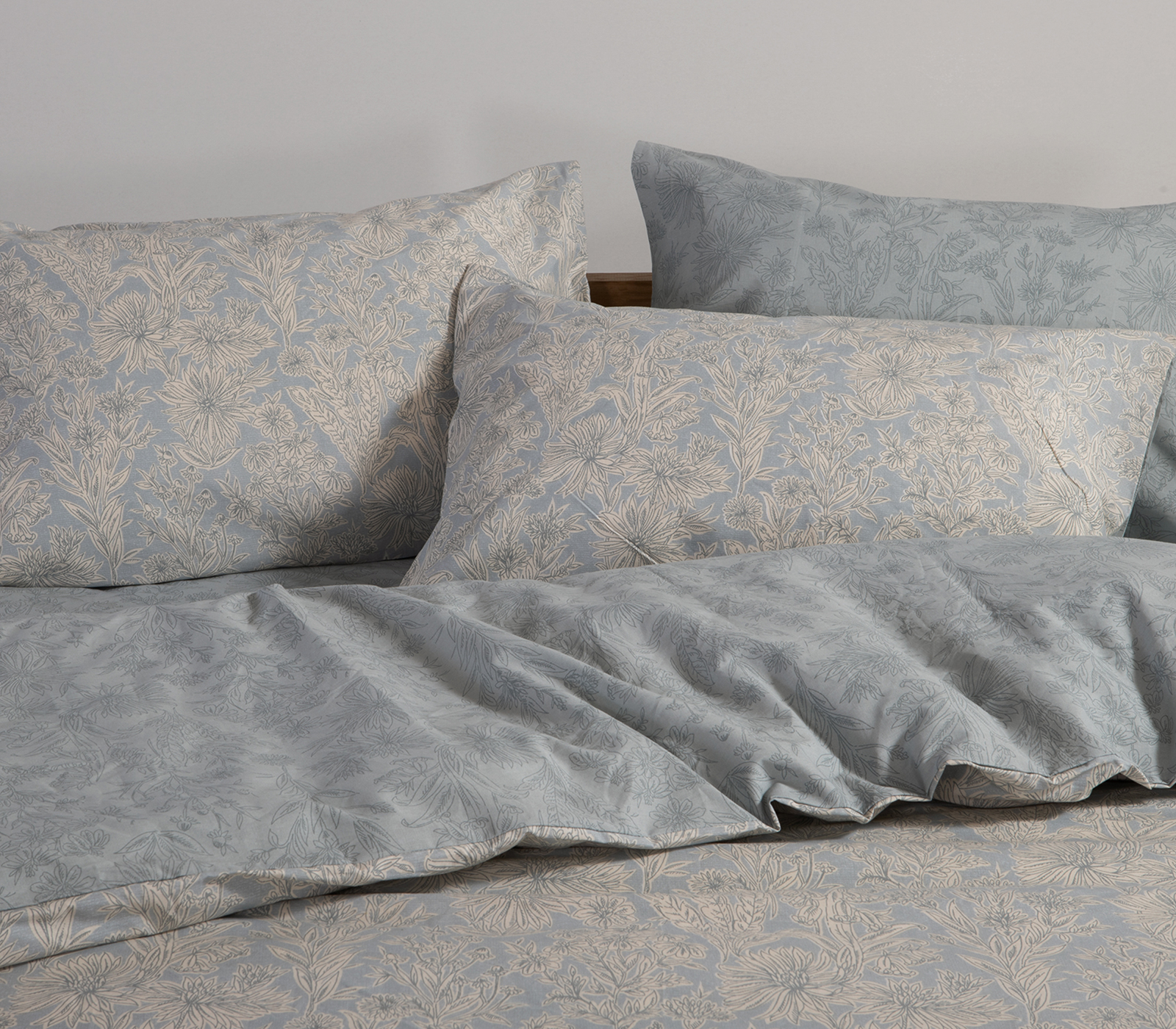 Σεντόνια King Size Nef-Nef Homeware (Σετ) με λάστιχο Lucil 270X270 Blue