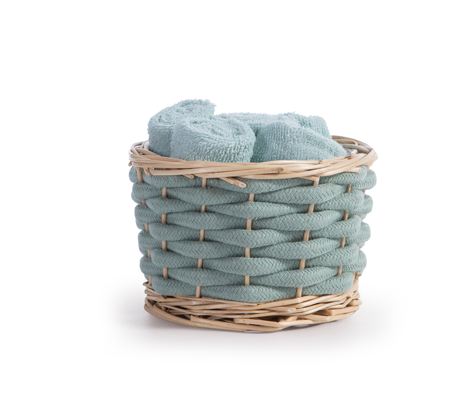 Διακοσμητικό Καλάθι Με Λαβέτες  Nef-Nef Homeware Borra Aqua