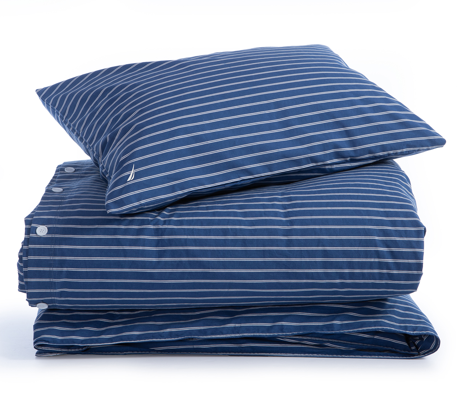 Παπλωματοθήκη Υπέρδιπλη Nef-Nef Homeware (Σετ) Nau Coast 240X220 Τrue Navy