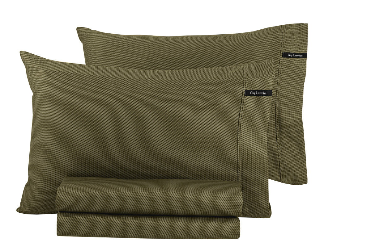 Ζεύγος Μαξιλαροθήκες Guy laroche Minimal Khaki 50X70