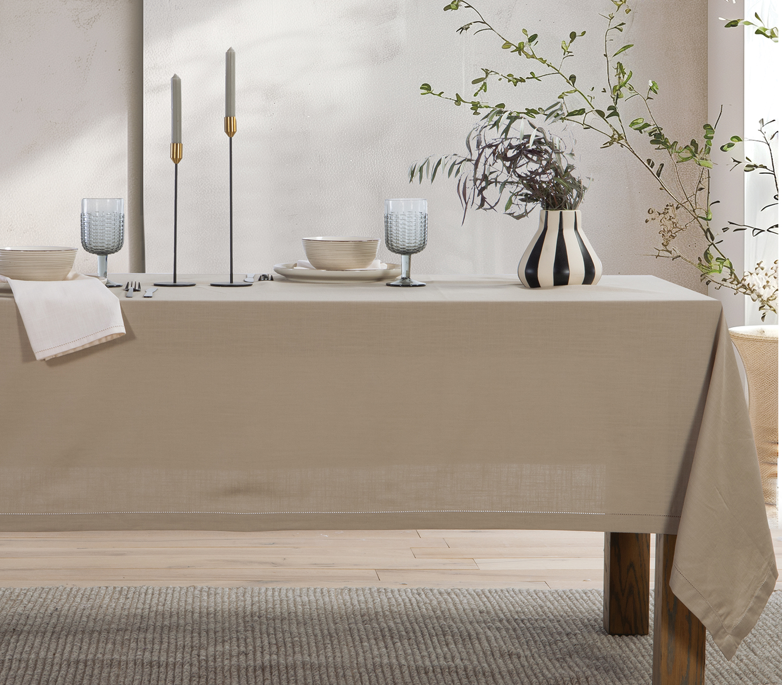 Τραπεζομάντηλο Nef-Nef Homeware Steady 150x180 Beige