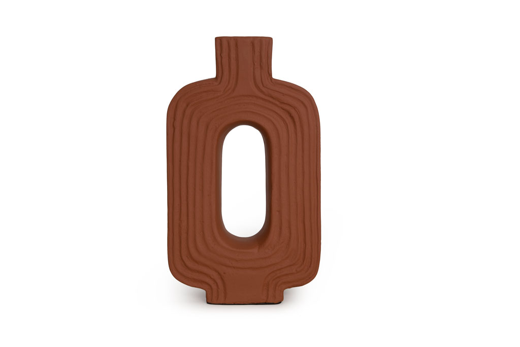 Διακοσμητικό Βάζο Leda Teracotta (20.5×7.5×36) Soulworks