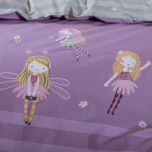 Παιδικά Σεντόνια Nef-Nef Homeware Μονά (Σετ) με Λάστιχο Fairy Tale 170x260 Purple