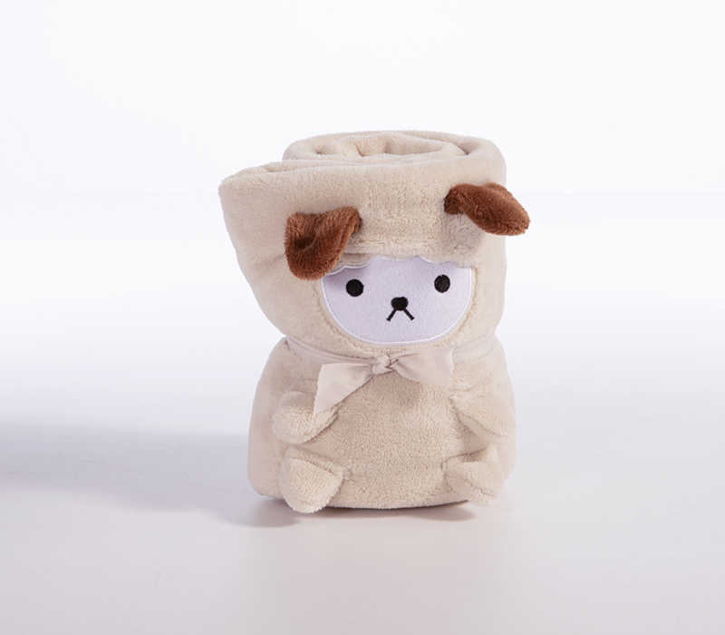 Βρεφική Κουβέρτα Nef-Nef Homeware Fleece Αγκαλιάς Lovely Sheep 80x110 Ecru