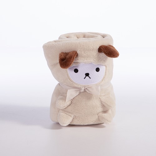 Βρεφική Κουβέρτα Nef-Nef Homeware Fleece Αγκαλιάς Lovely Sheep 80x110 Ecru