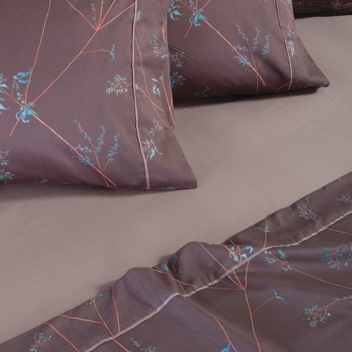 Υπέρδιπλα Σεντόνια Nef-Nef Homeware (Σετ) Βαμβακοσατέν Elements Desirous 240x270 Deep Taupe