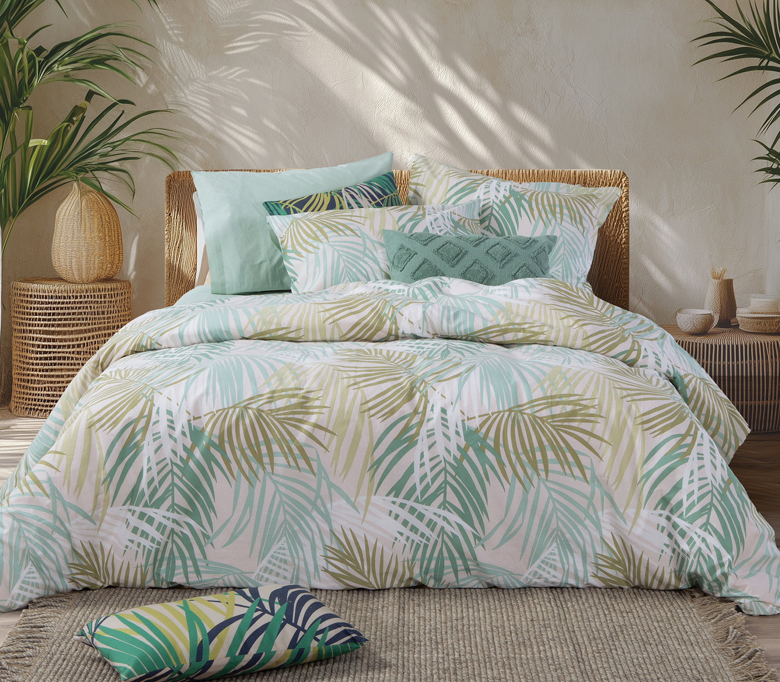 Σεντόνια Υπερδιπλα Nef-Nef Homeware  (Σετ) Amazon 240Χ270 Green