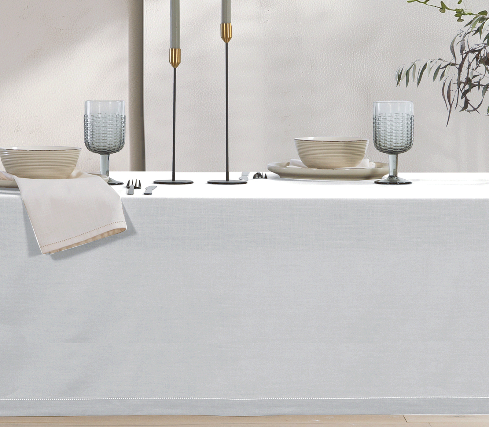 Τραπεζομάντηλο Nef-Nef Homeware Steady 150x250 White