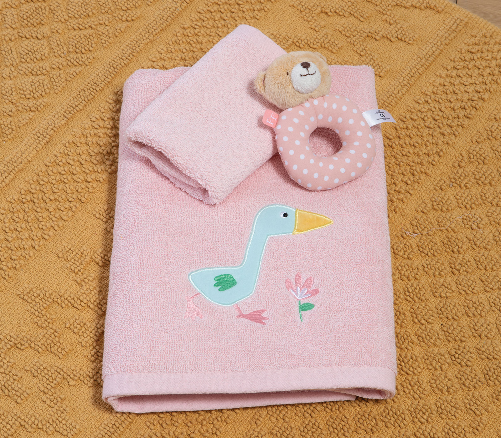 Βρεφικές  Πετσέτες Nef-Nef Homeware (2ΤΜΧ) Spring Happiness Pink 