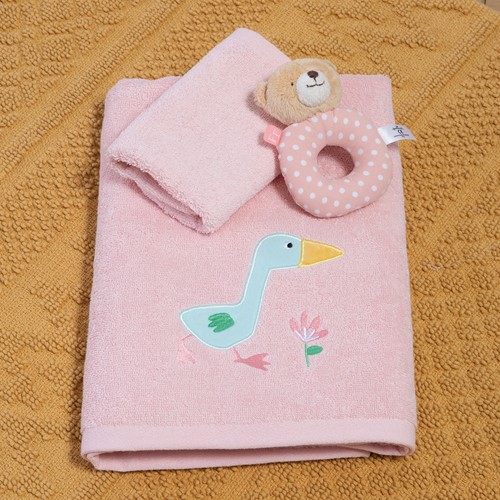 Βρεφικές Πετσέτες Nef-Nef Homeware (2ΤΜΧ) Spring Happiness Pink