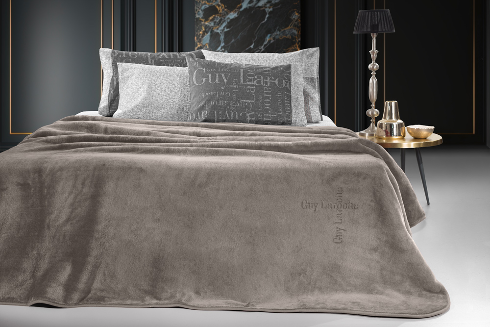 Κουβέρτα Μονή Guy Laroche Logo Vison 160x220