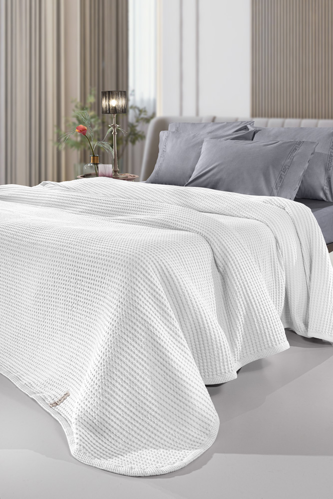 Κουβέρτα Πικέ Μονή Guy Laroche Eternity Snow White 160X240