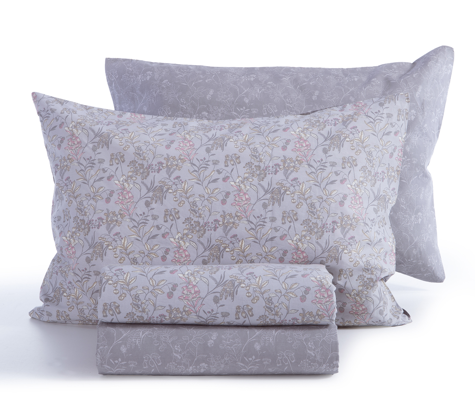 Σεντόνια Μονά Nef-Nef Homeware (Σετ) 170Χ270 Odete Grey