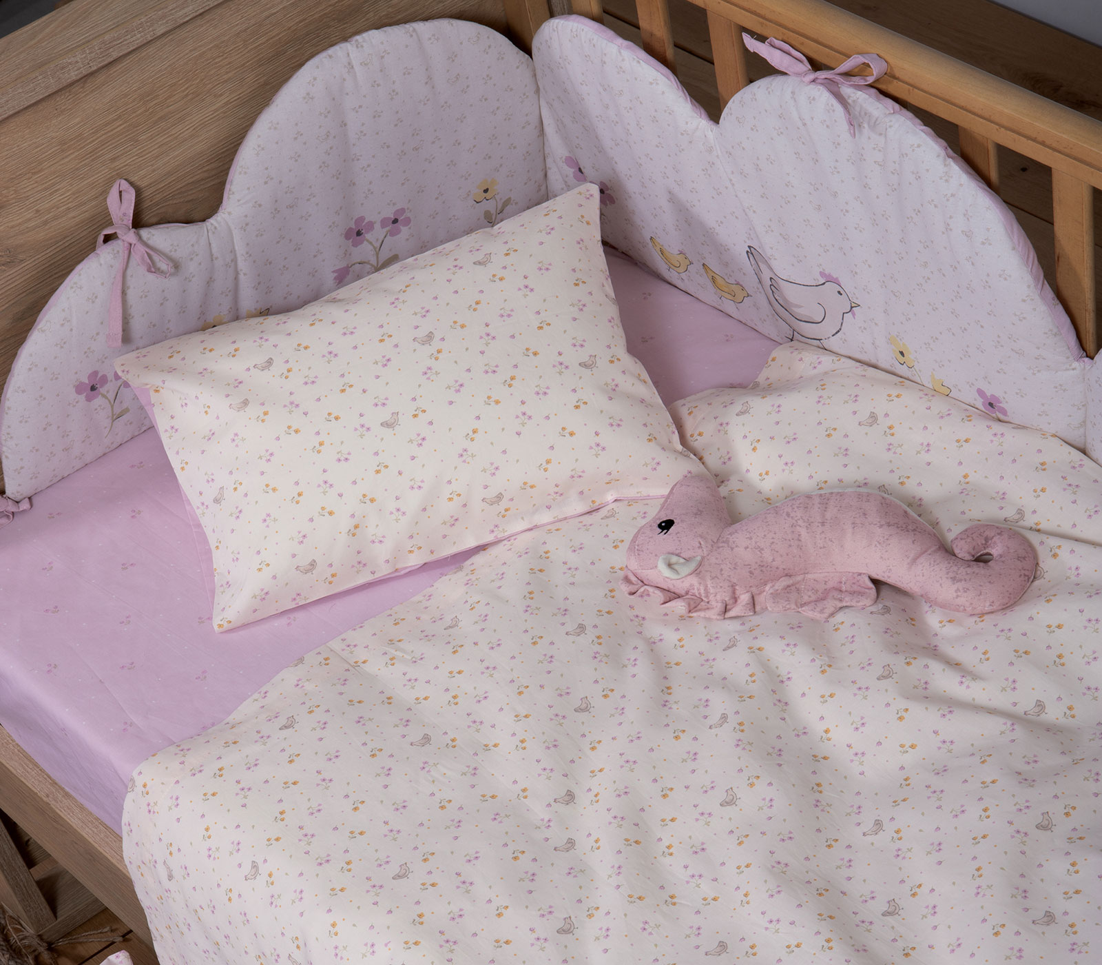 Βρεφική Κουβέρτα Πικε Nef-Nef Homeware Cute & Sweet 110x150 Lilac 