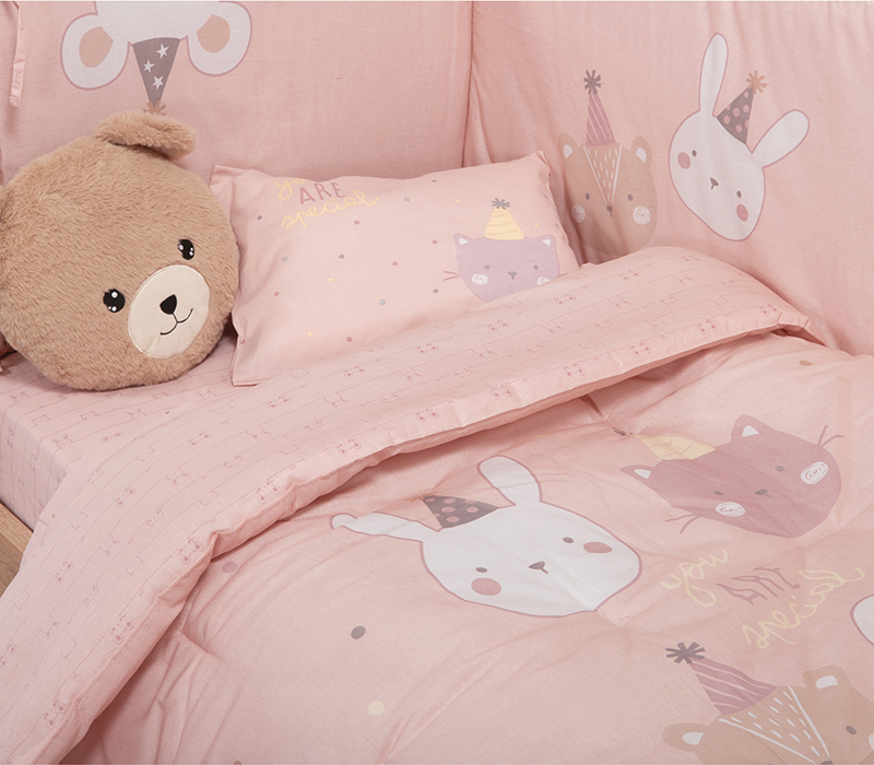 Βρεφικό Πάπλωμα Nef-Nef Homeware Special Party 110x140 Pink 