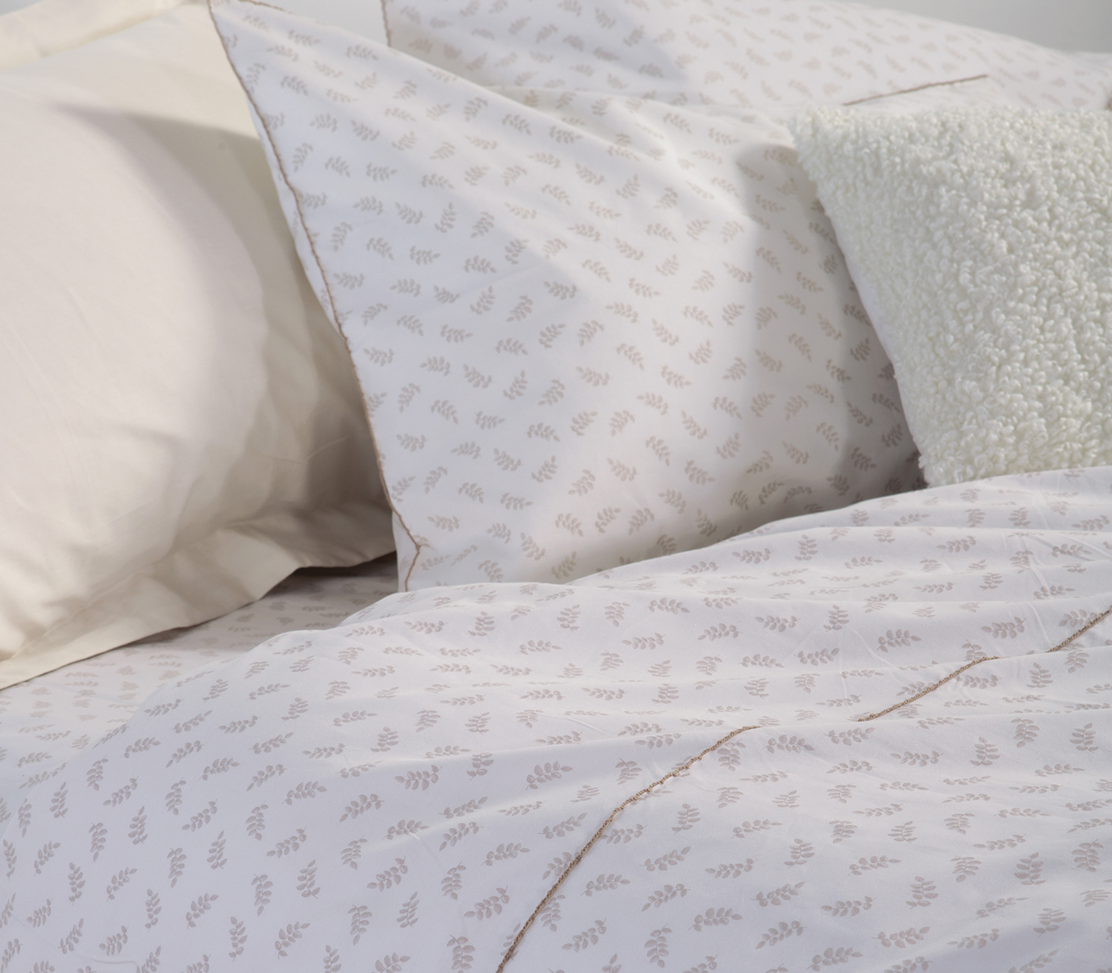  Παπλωματοθήκη Υπέρδιπλη Nef-Nef Homeware (Σετ) Amaranda 240X230 Beige