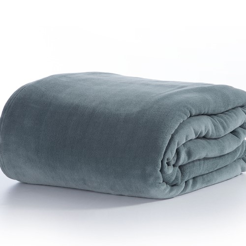 Κουβέρτα Fleece Nef-Nef Yπέρδιπλη 220Χ240 Cosy Dusty Blue