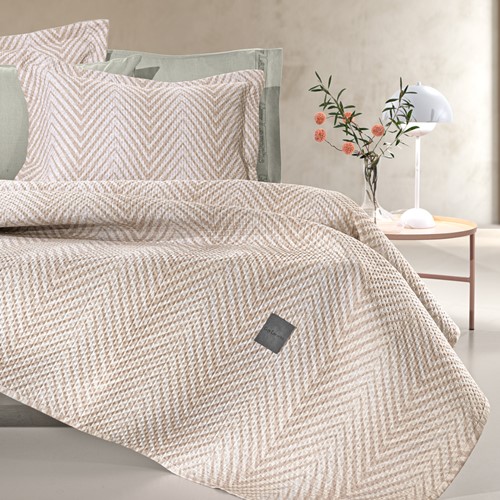 Κουβερλί King Size Guy Laroche (Σετ) Vera Natural 250X240
