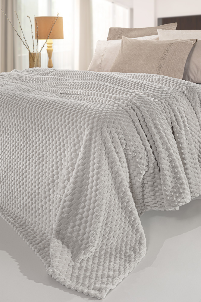 Κουβέρτα Υπέρδιπλη Guy Laroche Smoothie 220x240 Elephant (Fleece)