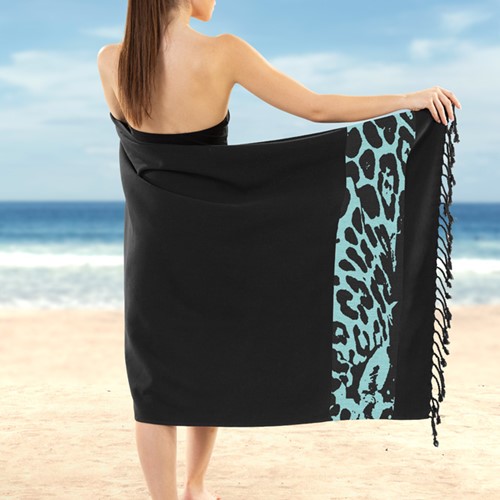 Πετσέτα Θαλάσσης Guy Laroche Pestemal 24 Black 90x170