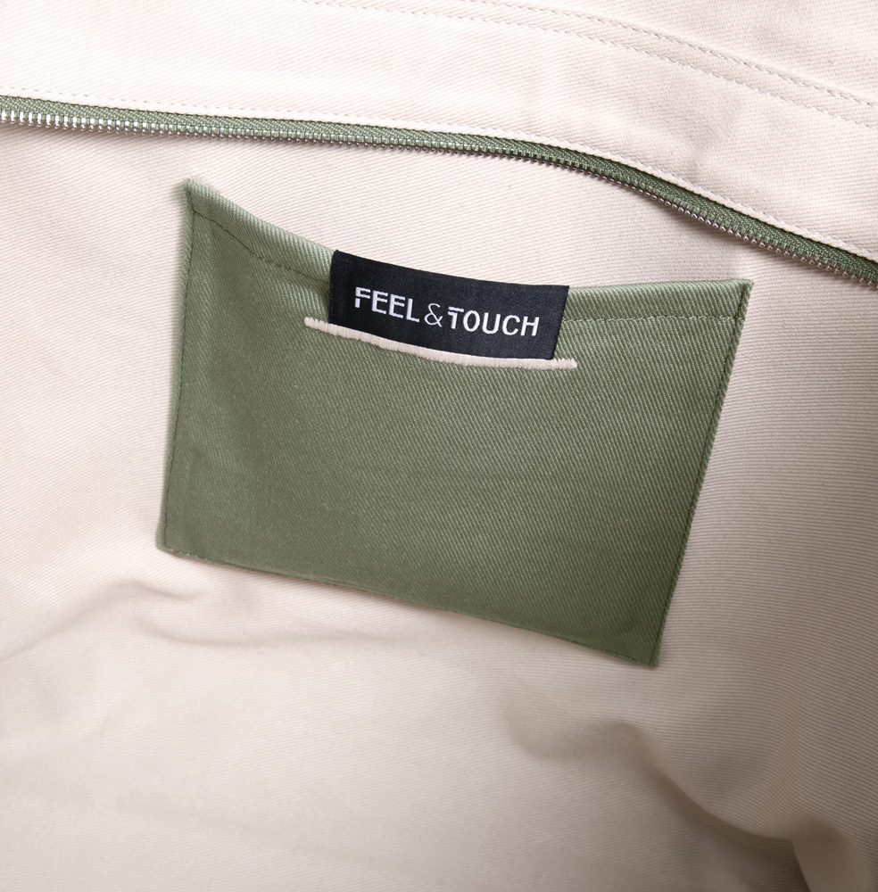 Tσάντα Θαλάσσης Ώμου Feel an Touch Cabo Khaki/Ammos