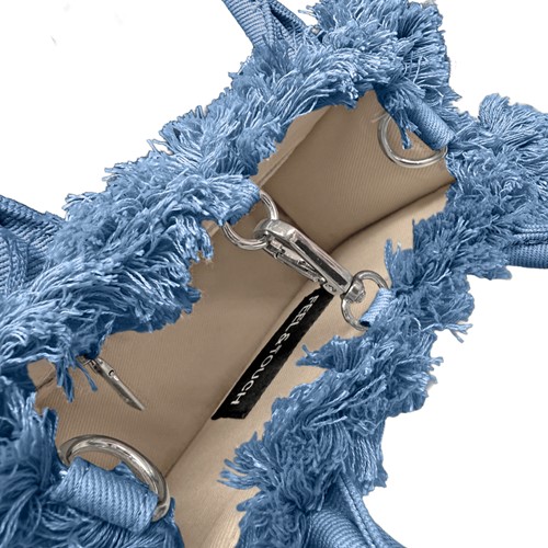 Tσάντα Xειρός Feel an Touch Caribbean Denim