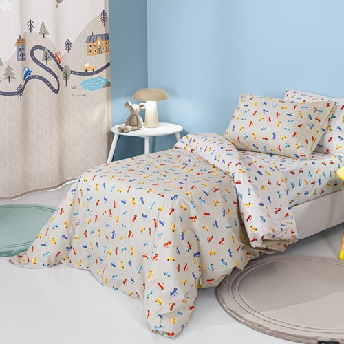 Παιδικά Σεντόνια Guy Laroche (Σετ) Roadtrip Natural 165x250