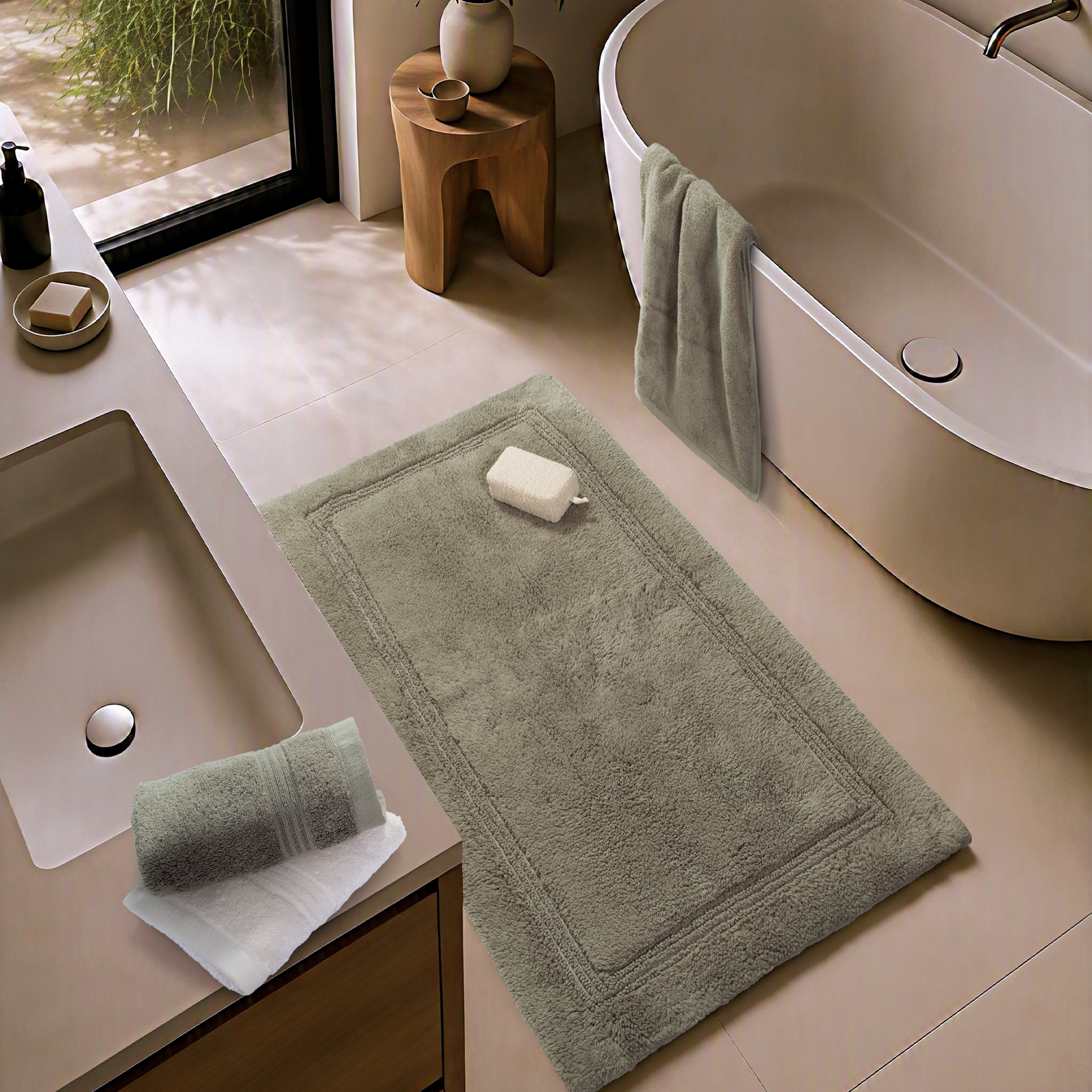 Χαλάκι Μπάνιου Nef-Nef Homeware Aegean 70x120 Ιceberg