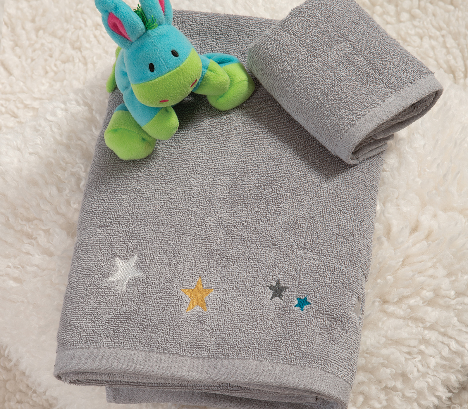 Παιδικές Πετσέτες Nef-Nef Homeware (Σετ) Stars Above Grey