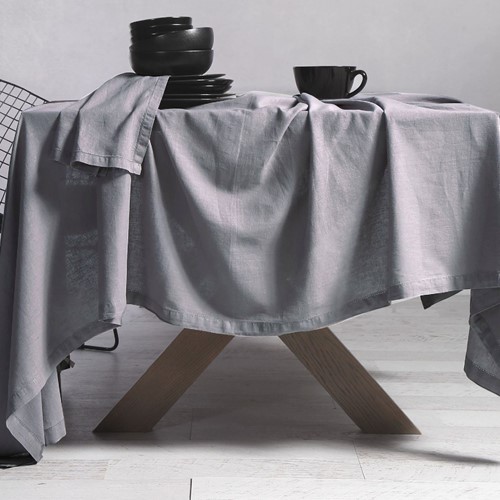 Τραπεζομάντηλο Nef-Nef Cotton-Linen Silver 150X300