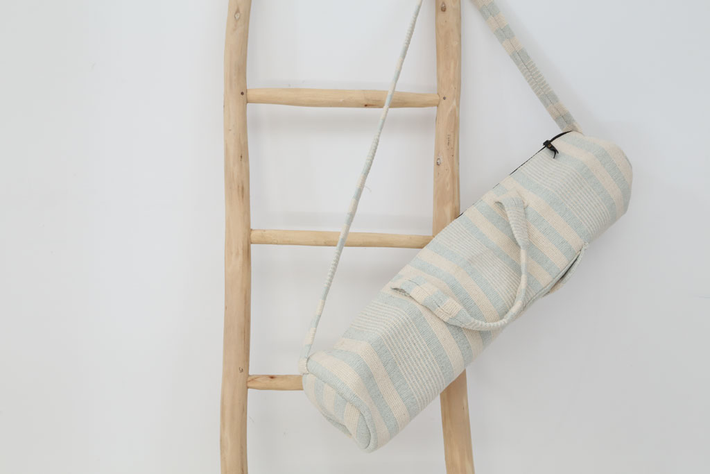 Τσάντα Γυμναστικής Yoga Mat Bag Grey and White (15x15x68) Soulworks 