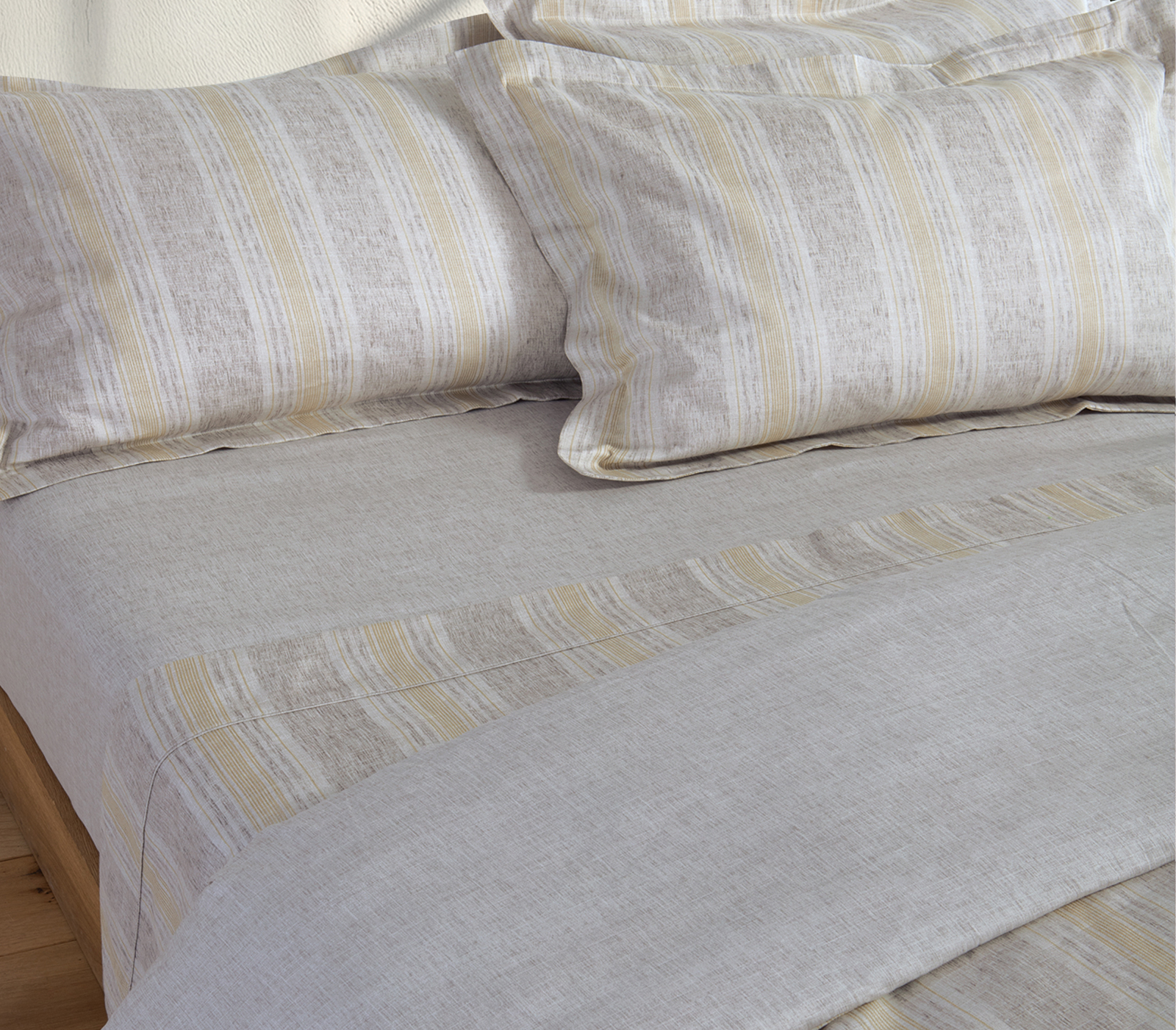 Σεντόνια King Size Βαμβακοσατέν Nef-Nef Homeware (Σετ) Orden 270X280 Beige