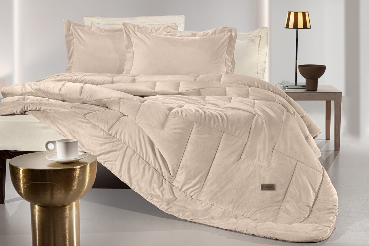 Πάπλωμα Υπέρδιπλο Guy Laroche Scarlett Beige 220x240