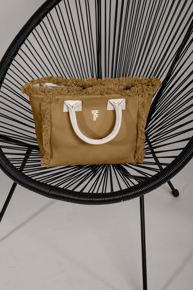 Tσάντα Θαλάσσης Xειρός Feel an Touch Caribbean Mocca/Ammos
