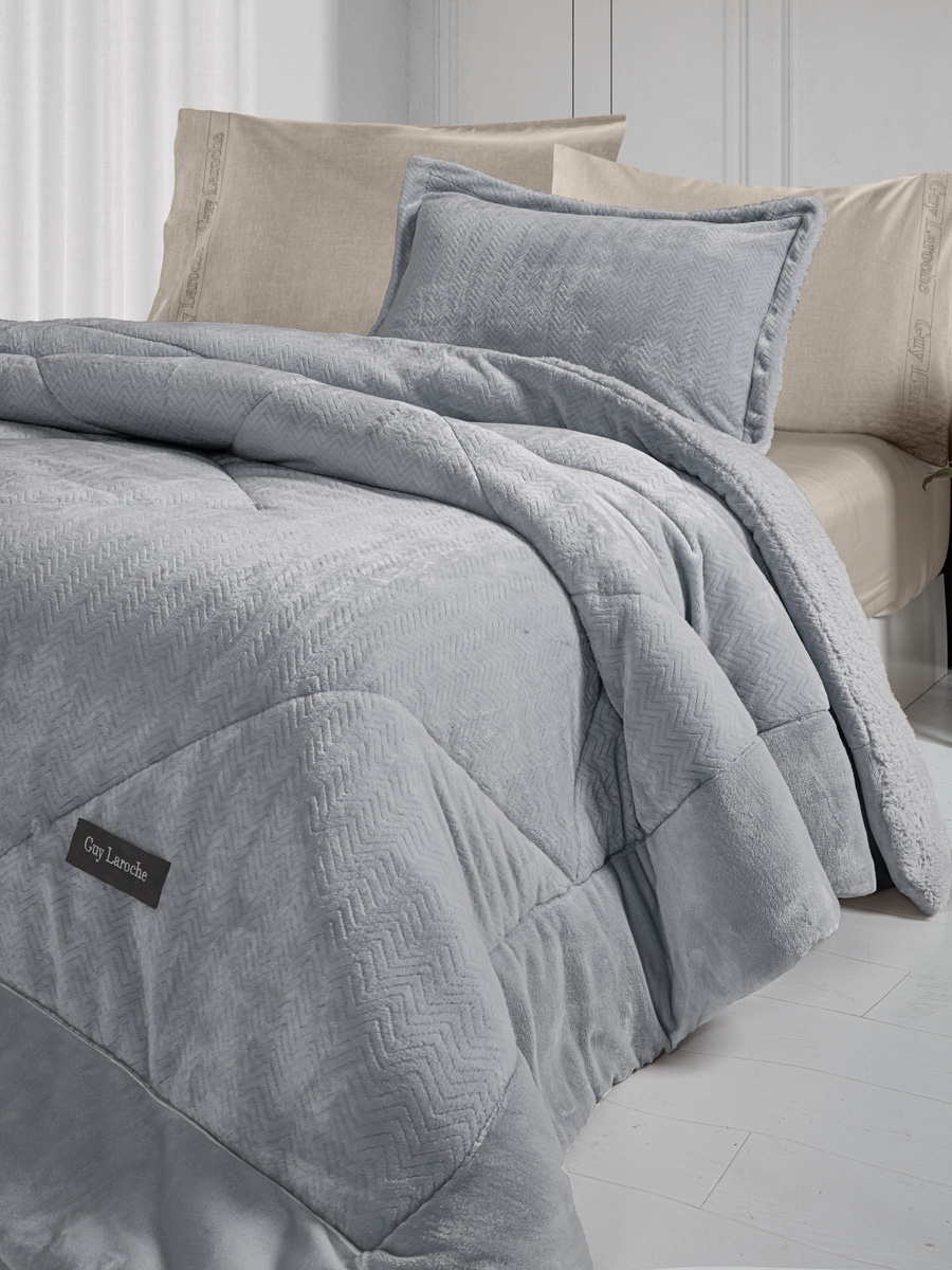 Κουβερτοπάπλωμα Υπέρδιπλο Guy Laroche Moore Silver 220X240
