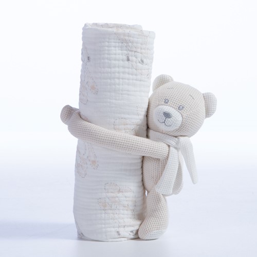 Κουβερτάκι Με Αρκουδάκι Nef-Nef Homeware Teddy 75X100 Beige