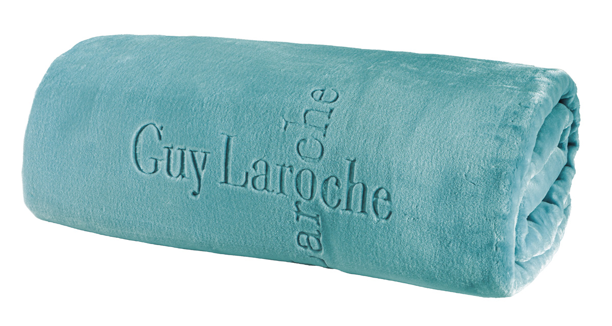 Κουβέρτα Υπέρδιπλη Guy Laroche Logo Petrol 220x240